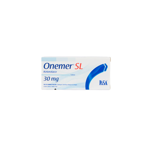 ONEMER SL 30MG Tabletas Sublinguales – Analgésico