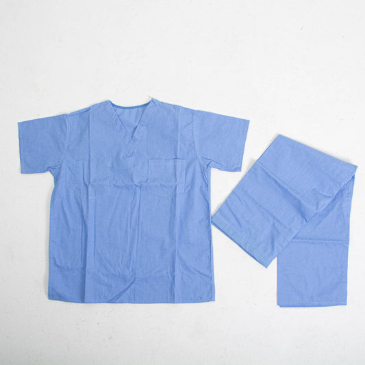 Uniforme Quirúrgico Unitalla Desechable Azul – Uso Médico