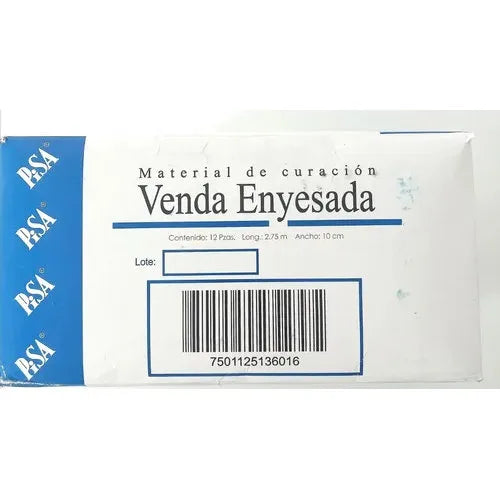 Venda Enyesada 10x 275 cm, Caj. c/12 Piezas