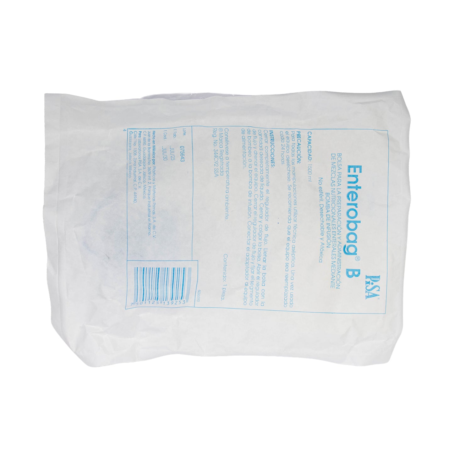 Enterobag B Bolsa 1500 ml – Nutrición Enteral