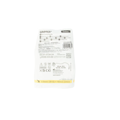 Aguja Gripper 20G x 19mm – Accesorios Médicos