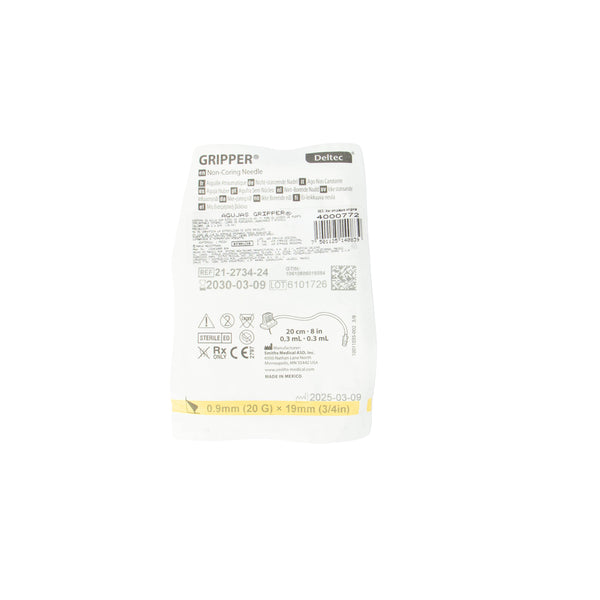 Aguja Gripper 20G x 19mm – Accesorios Médicos