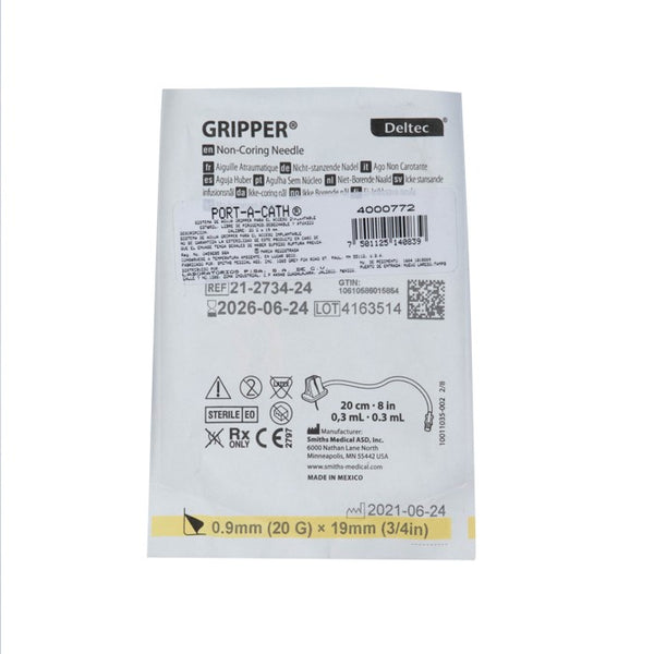 Aguja Gripper 20G x 19mm – Accesorios Médicos