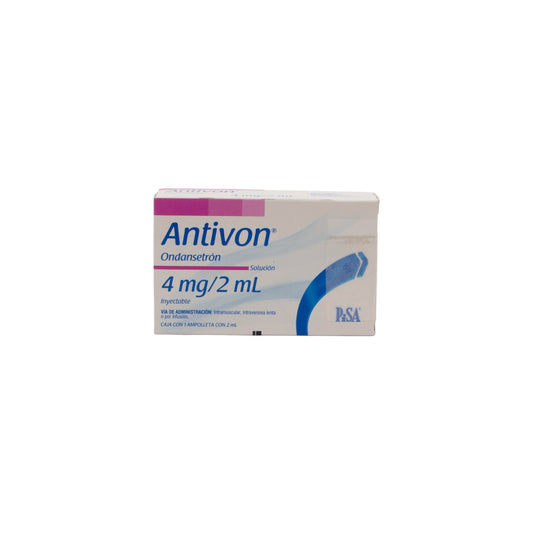 Antivon Solución Inyectable 4mg/2ml – Antiemético