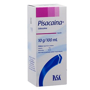 Pisacaína Spray 10 G / 100 Ml, Lidocaína Spray, C/1  Fco. c/115 mL