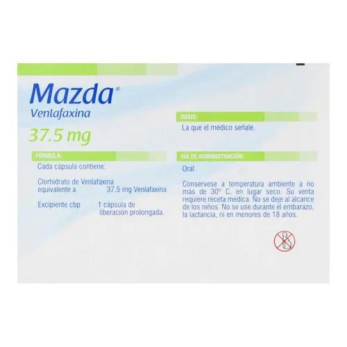 Mazda 37.5mg Cápsulas LP – Antidepresivo