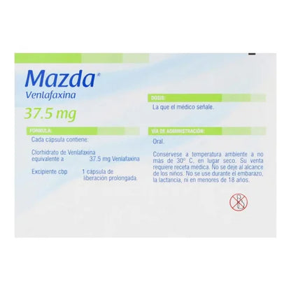 Mazda 37.5mg Cápsulas LP – Antidepresivo