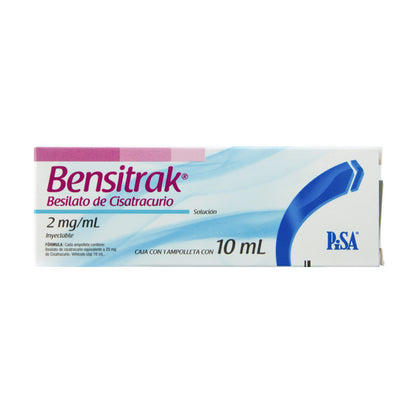 Bensitrak Solución Inyectable 2mg/ml – Relajante Muscular