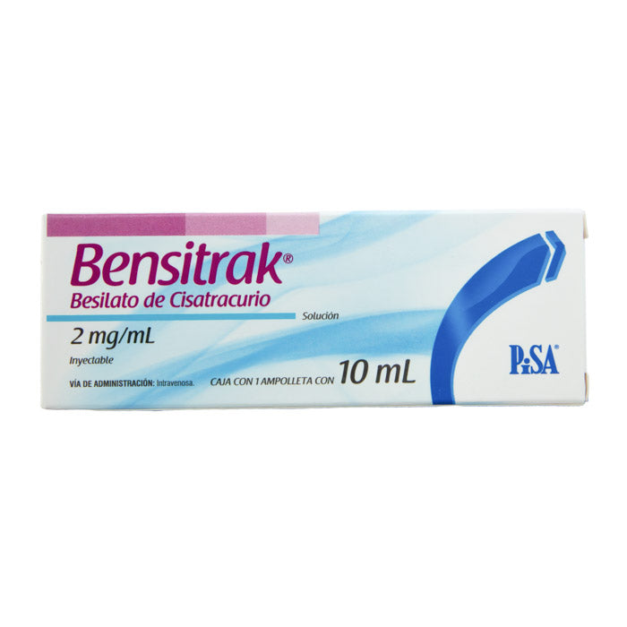 Bensitrak Solución Inyectable 2mg/ml – Relajante Muscular – Farmacia La Paz