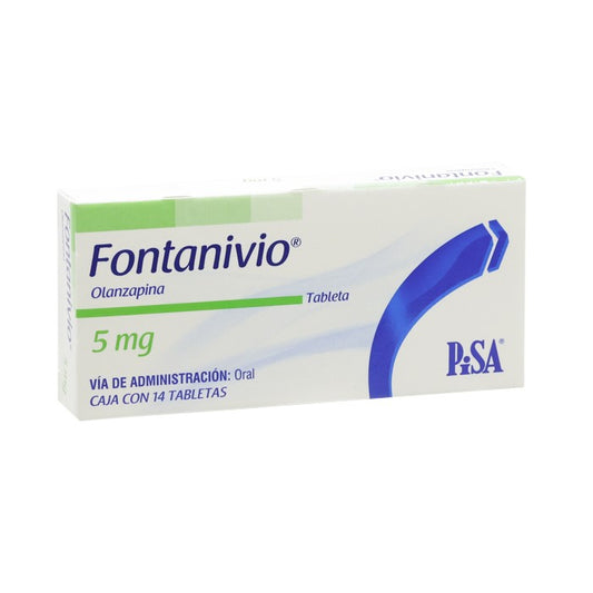 Fontanivio 5 Mg, Olanzapina, Caj. C/14 Tab.