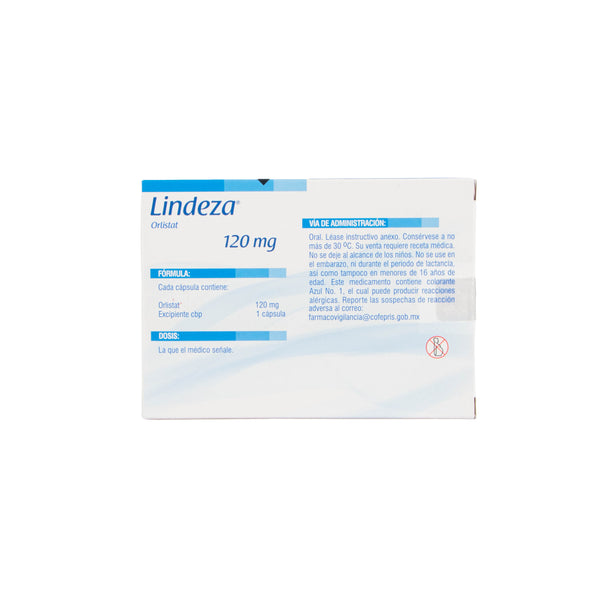 Lindeza 120 mg Cápsulas – Control de Peso