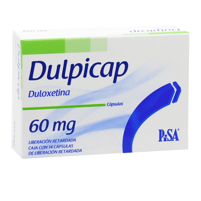 Dulpicap 60 mg, Duloxetina, Env. C/14 Cáps.