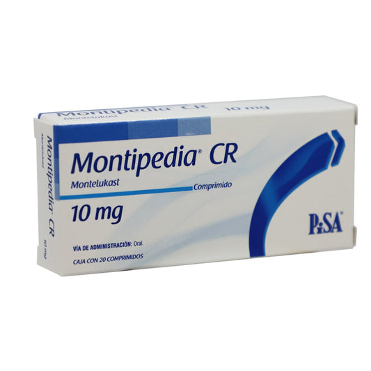 Montipedia Cr 10mg, Montelukast, Caj.  C/20 Comp.