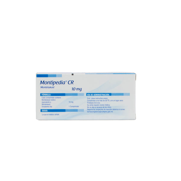 Montipedia CR 10mg c/30 Comp – Antiasmático