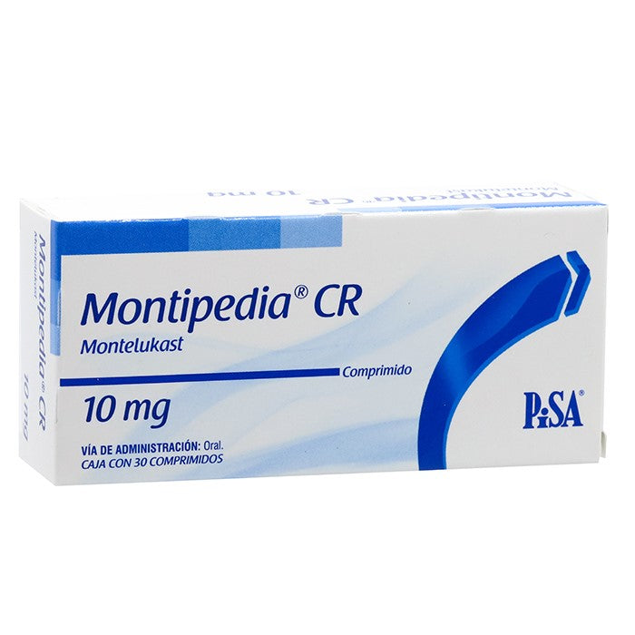 Montipedia Cr 10mg, Montelukast, Caj. C/30  Comp.