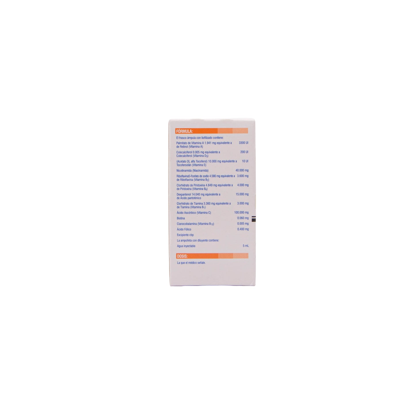 Vitafusin Solución Inyectable 5ml – Multivitamínico