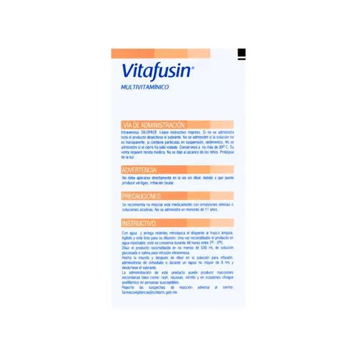 Vitafusin Solución Inyectable 5ml – Multivitamínico