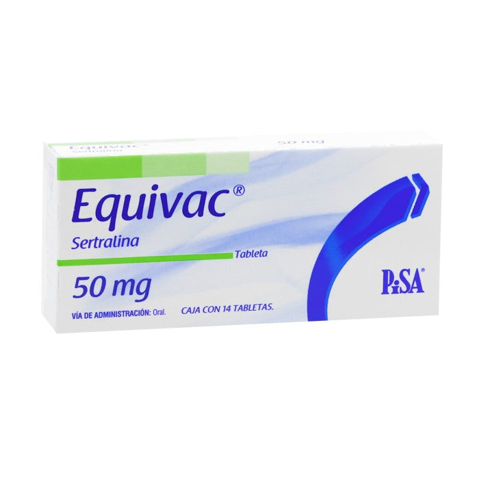 Equivac 50 mg, Sertralina, Caj. c/14 Tab.