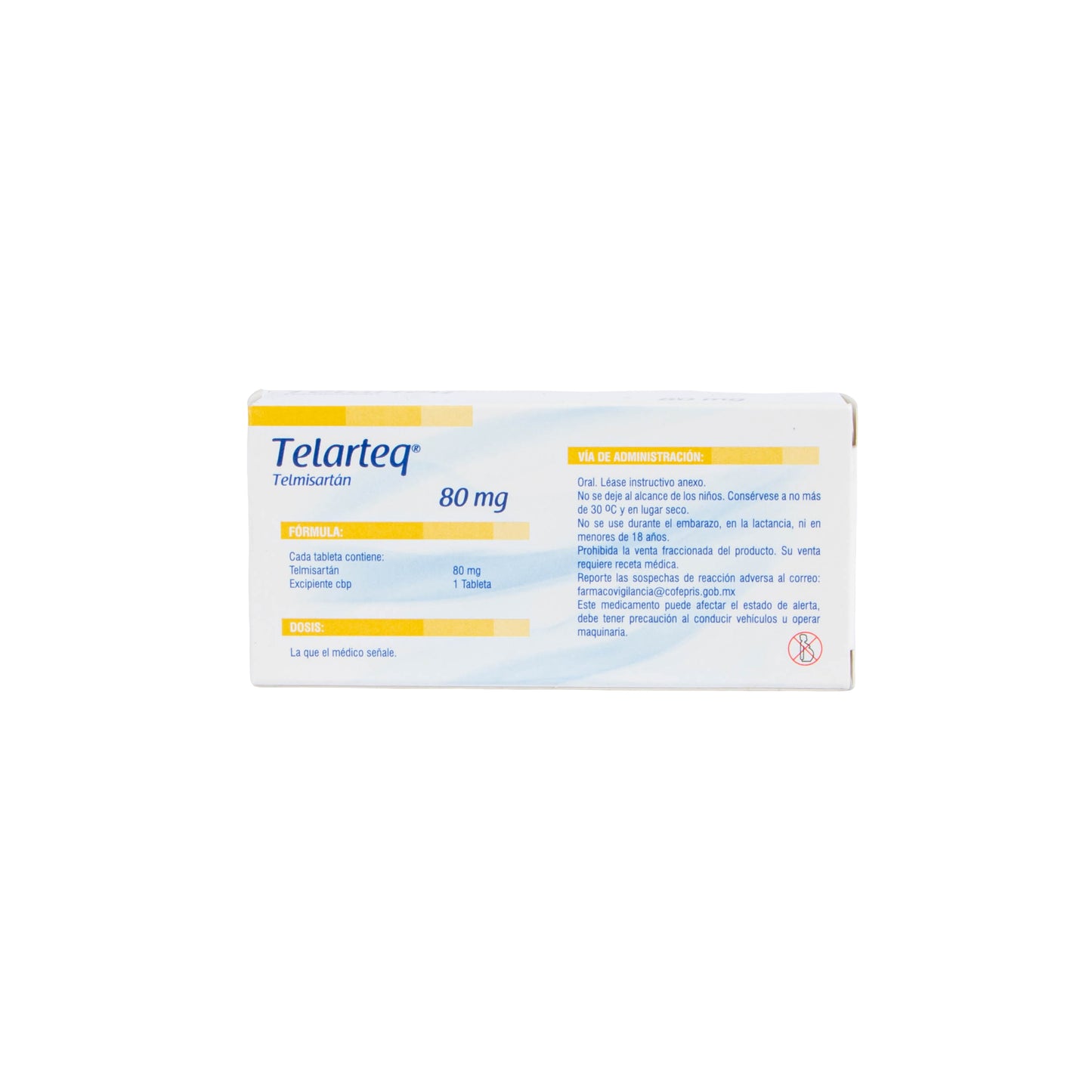 Telarteq Tabletas 80 mg – Antihipertensivo