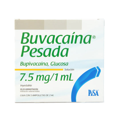 Buvacaina Pesada Solución Inyectable 15/165mg – Anestésico