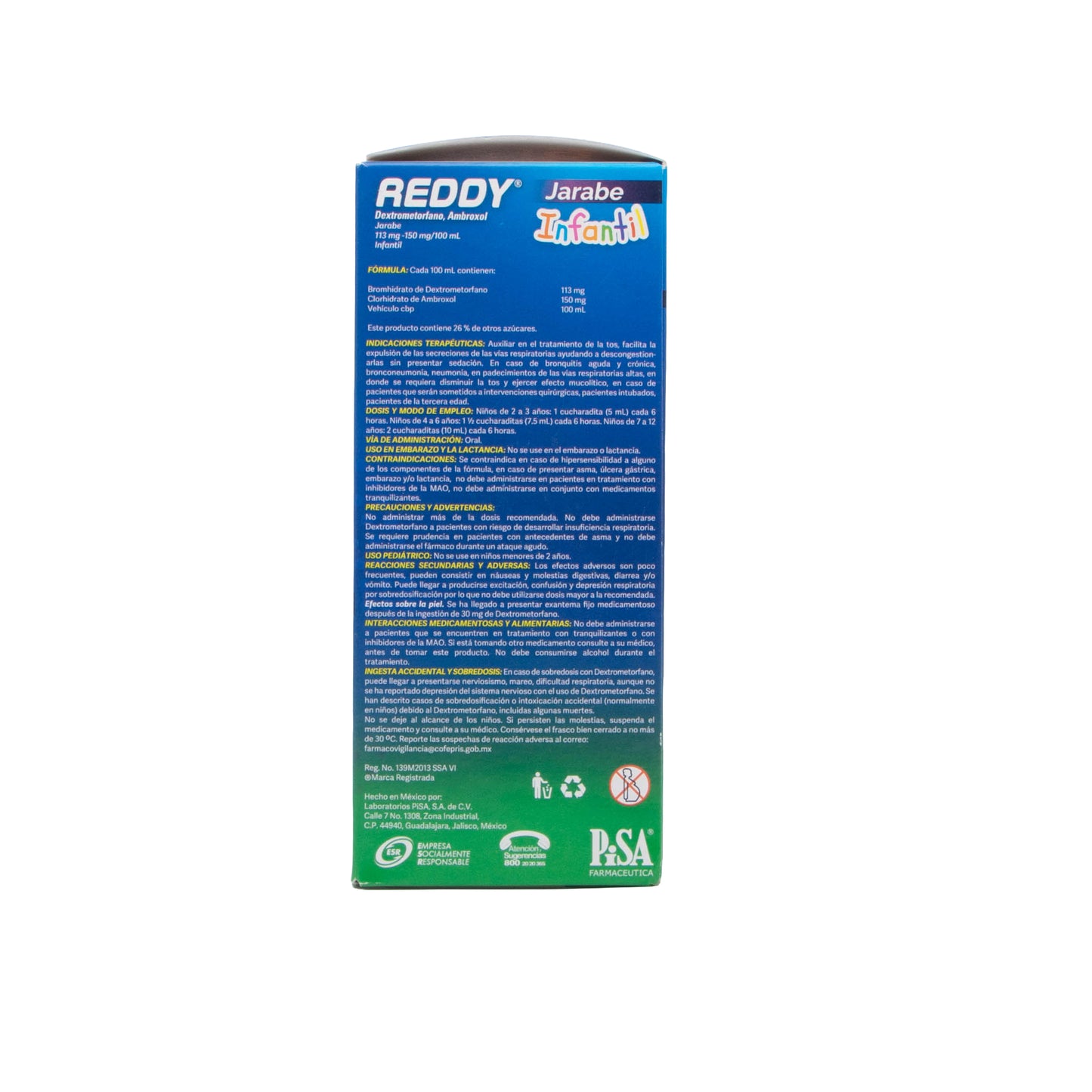 Reddy Jarabe 113mg/150mg 150ml – Alivio de la Tos