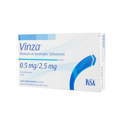 Vinza Solución 0.5mg/2.5mg – Broncodilatador