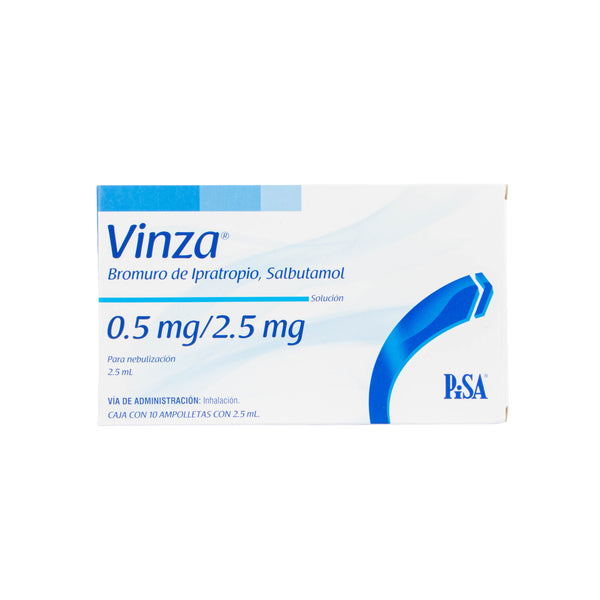 Vinza Solución 0.5mg/2.5mg – Broncodilatador