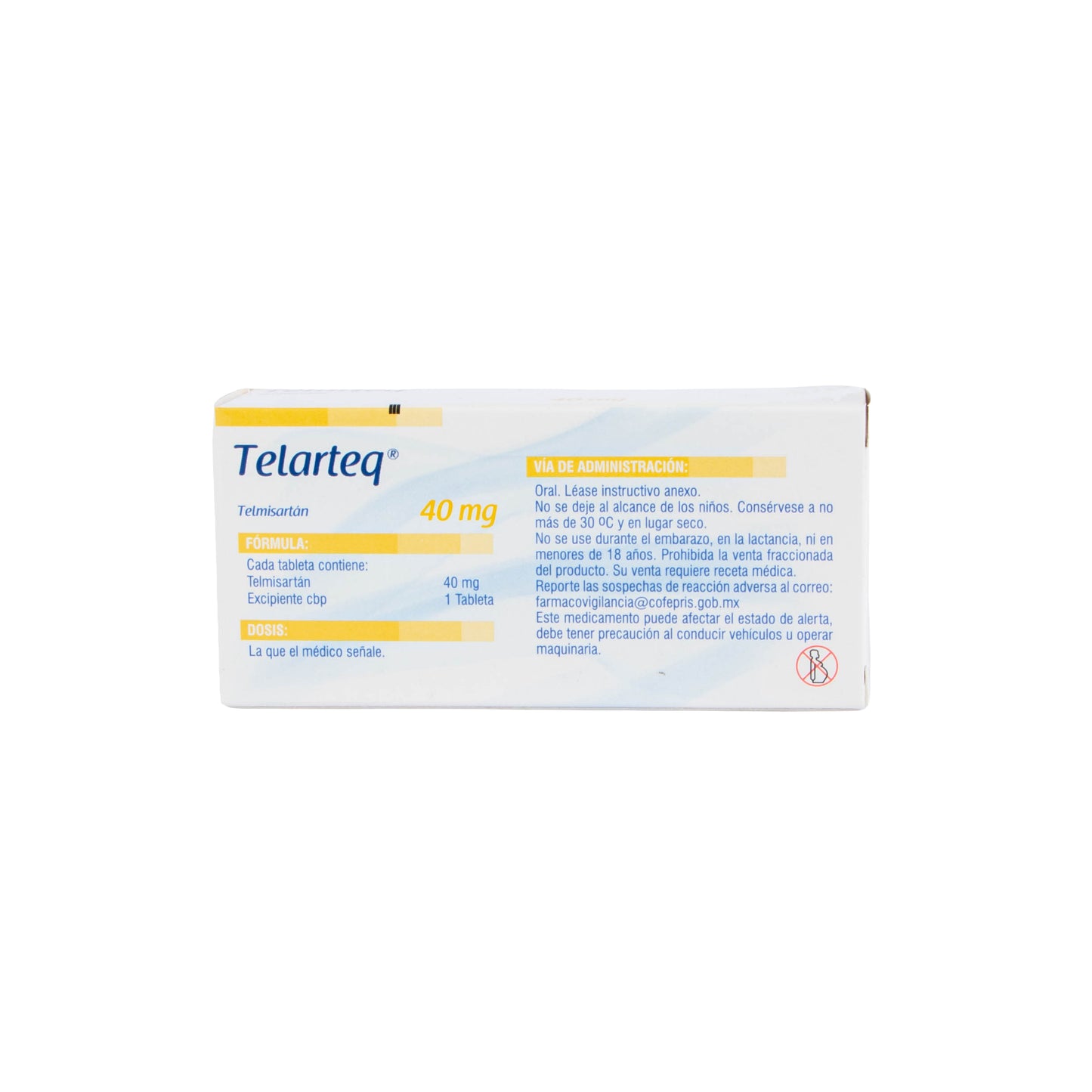 Telarteq Tabletas 40 mg – Antihipertensivo