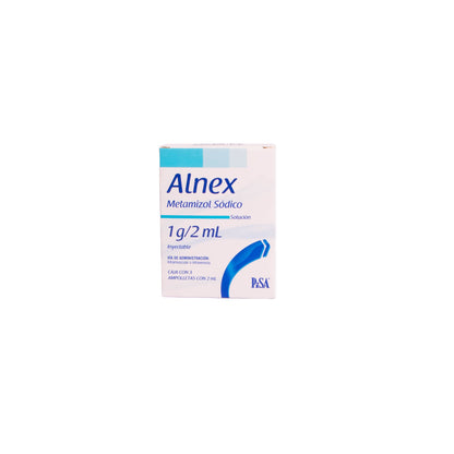 ALNEX Solución Inyectable 1g/2ml – Analgésico