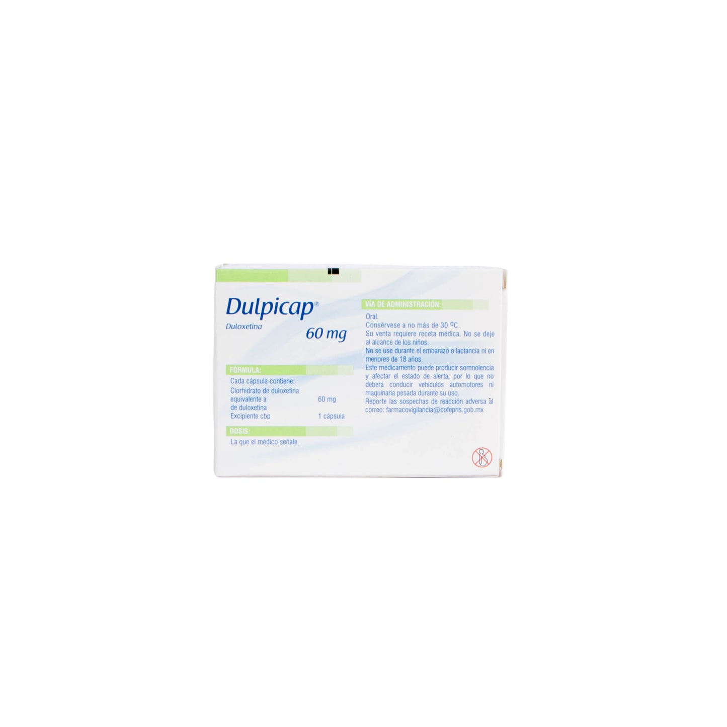 DULPICAP Cápsulas 60 mg – SNCB