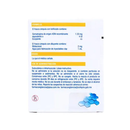 XERENDIP Solución Inyectable 4UI – Hormona de Crecimiento