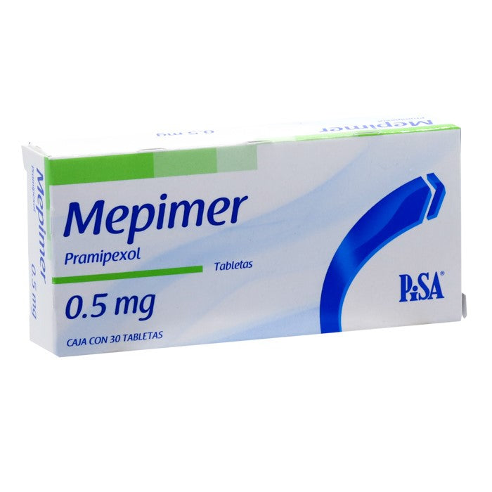 Mepimer 0.5 Mg, Pramipexol, Caj. C/30 Tab.