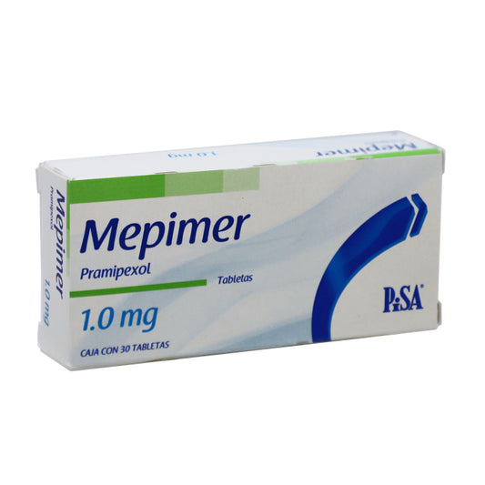 Mepimer 1.0 mg, Pramipexol, Caj. C/30 Tab