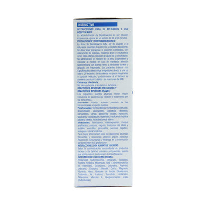 Ciprofloxacino Solución 200mg/100ml – Antibiótico