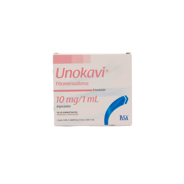 Unokavi Solución Inyectable 10mg/1ml – Vitamina K