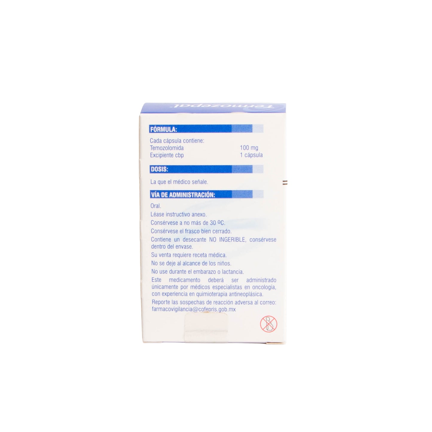 Termozepal Cápsulas 100mg – Antineoplásico