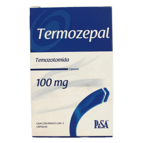 Termozepal 100 mg, Temozolomida, Env. c/5 Cáps.
