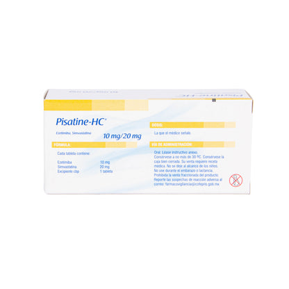 PISATINE-HC Tabletas 10mg/20mg – Colesterol