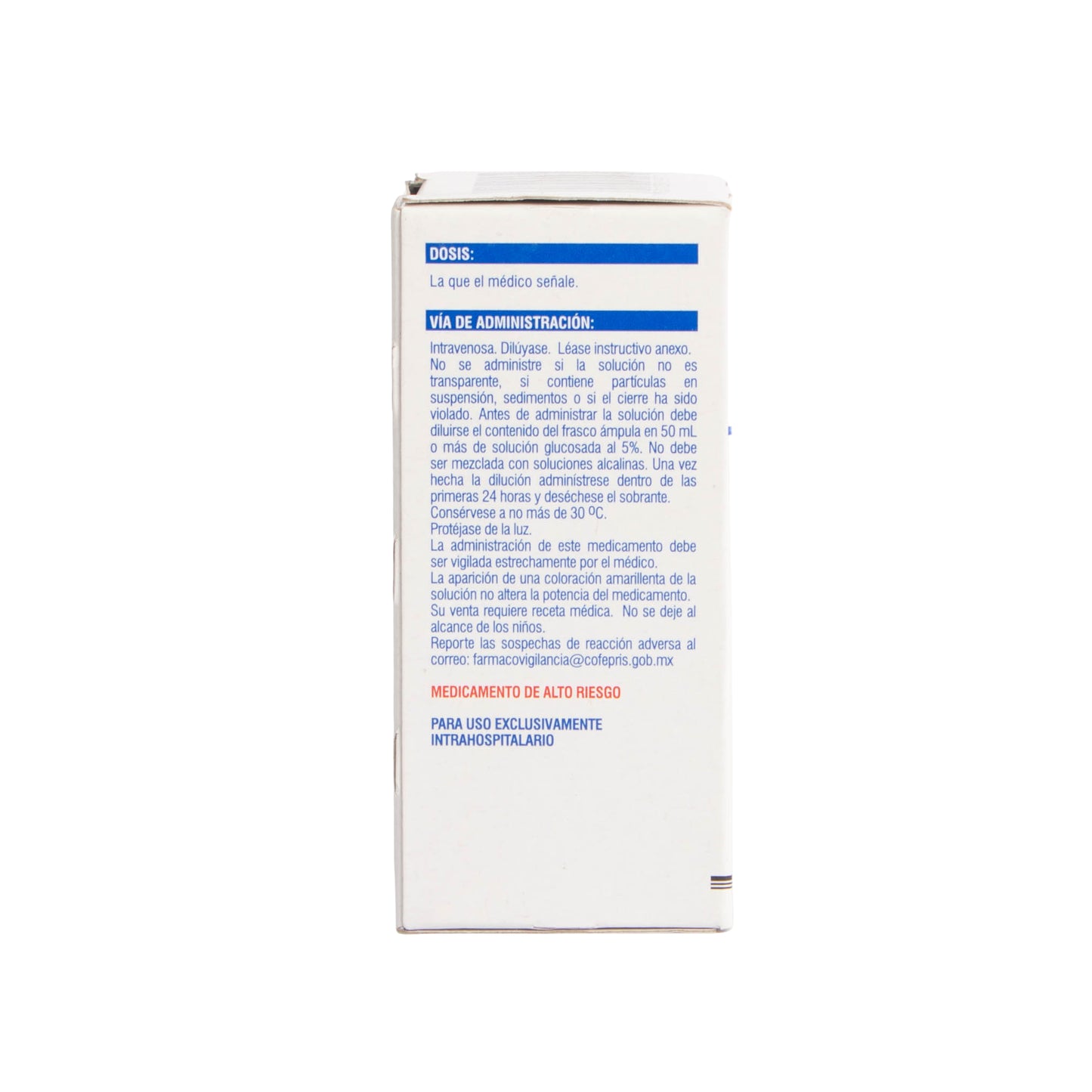 Dobutamina Solución Inyectable 250mg/20ml – Cardiovascular
