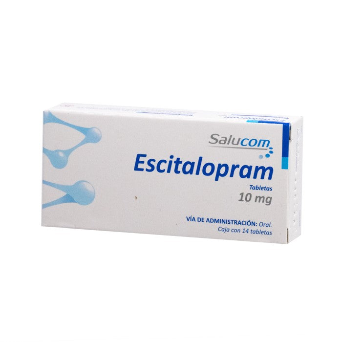 Escitalopram 10 mg, Caj. C/14 Tab.