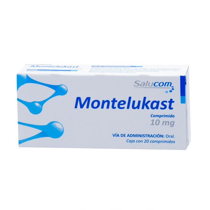 Montelukast 10mg, Caj. C/20 Comp.