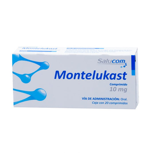 Montelukast 10mg, Caj. C/20 Comp.