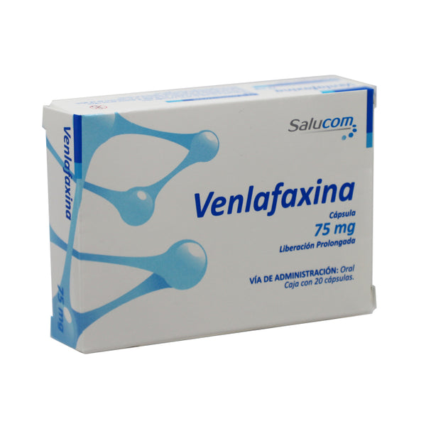 Venlafaxina 75 mg, Cja C/20 Cap.