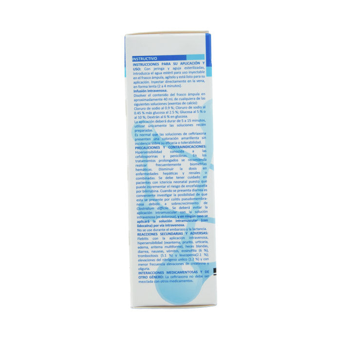 SM Ceftriaxona 1FAMP D/10ML – Antibiótico