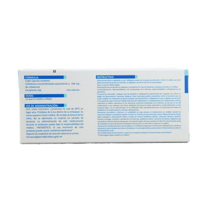 SM Cefalexina Cápsulas 500mg – Antibiótico