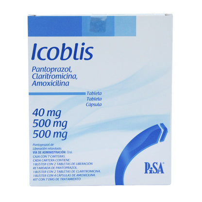 ICOBLIS Kit 40/500/500mg – Antibiótico y Antiulceroso