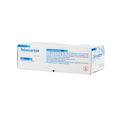 SM Telmisartan 40mg Tabletas – Antihipertensivo