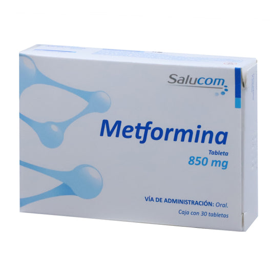 Metformina 850 mg caj. c/30 Tab.