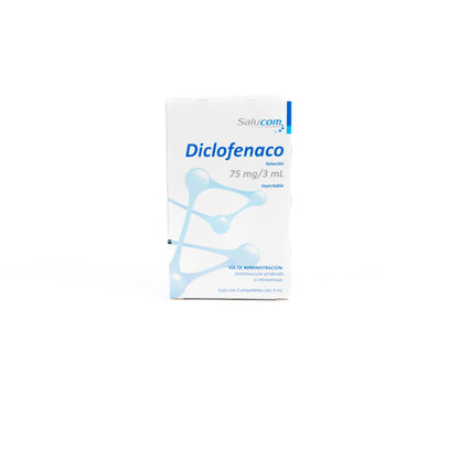 Diclofenaco Solución Inyectable 75mg/3ml – Antiinflamatorio