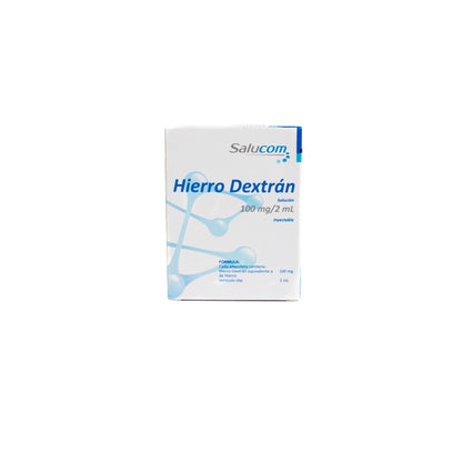 SM Hierro Dextran Solución Inyectable 100mg/2ml –
